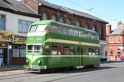 Blackpool Tramway tram 700 at North Albert Street