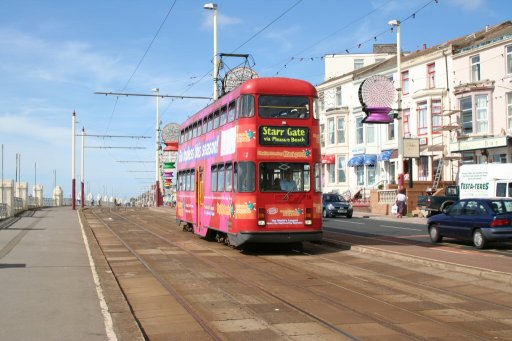 Blackpool Tramway tram 718 at Cocker Street