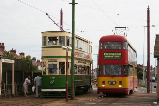 Blackpool Tramway tram 147 at Thornton Gate