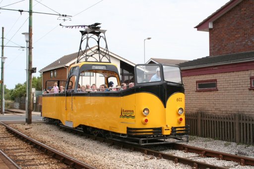 Blackpool Tramway tram 602 at Rossall Square