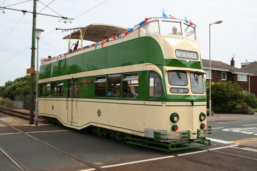 Blackpool Tramway tram 706 at Rossall Square