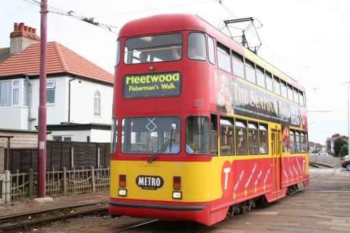 Blackpool Tramway tram 724 at Thornton Gate