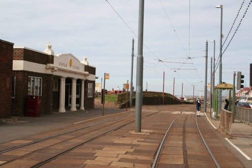 Blackpool Tramway tram stop at Bispham