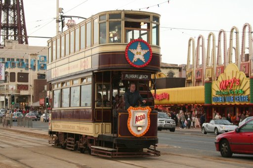 Blackpool Tramway tram 66 at Tower