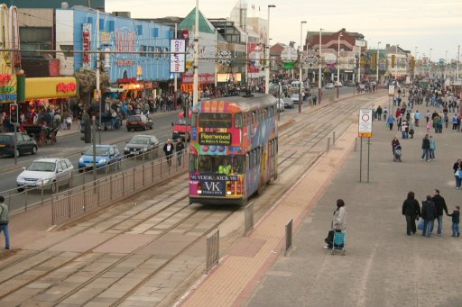 Blackpool Tramway tram 718 at Tower