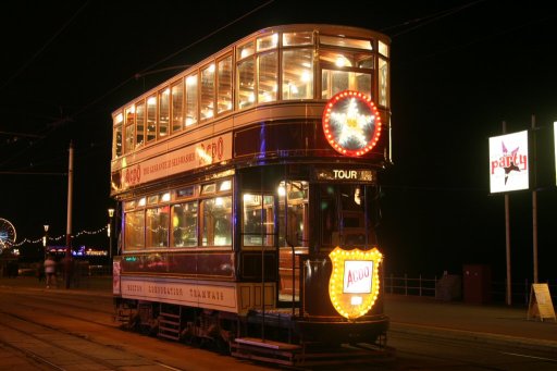 Blackpool Tramway tram 66 at North Pier stop