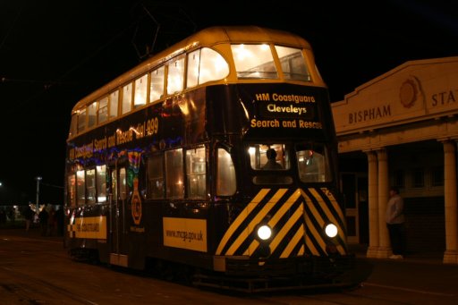 Blackpool Tramway tram 726 at Bispham stop
