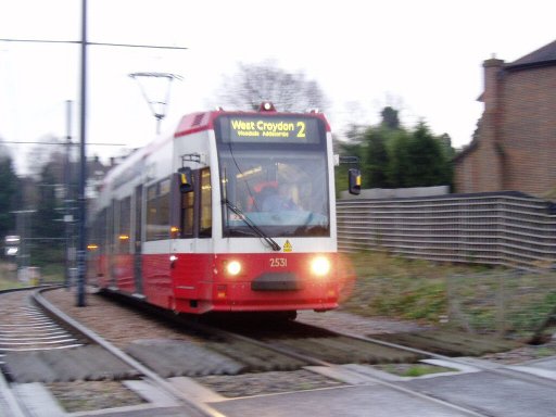 Croydon Tramlink tram 2531 at Sandilands