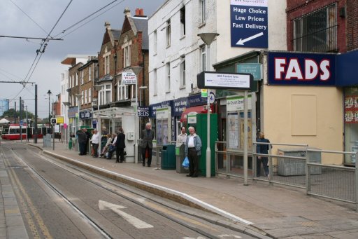 Croydon Tramlink tram stop at Church Street