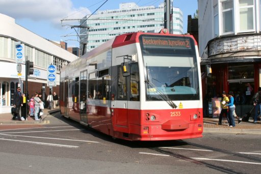Croydon Tramlink tram 2533 at Station Road