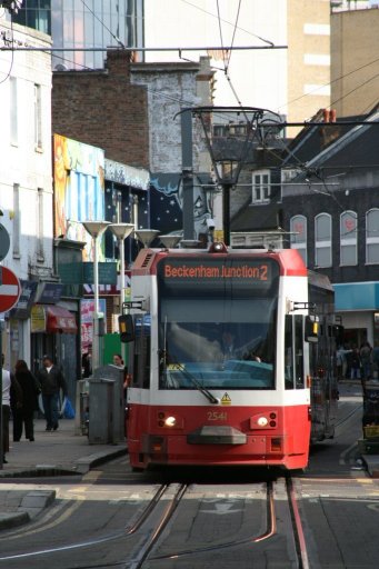 Croydon Tramlink tram 2541 at Church Street