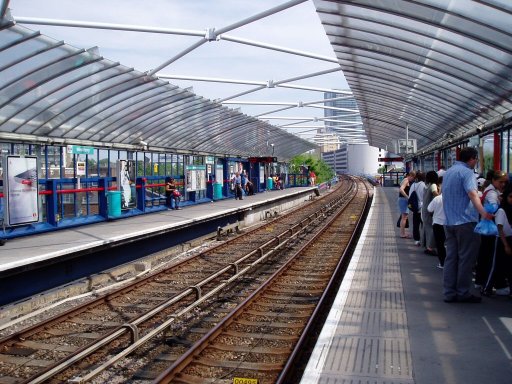 Docklands Light Railway station at Westferry