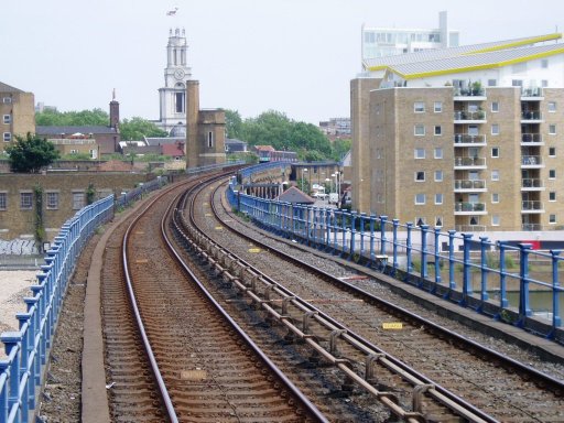 Docklands Light Railway Bank route at Limehouse
