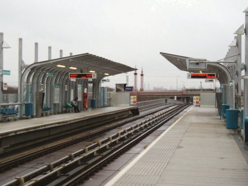 Docklands Light Railway station at Gallions Reach