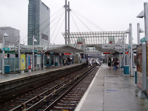 Docklands Light Railway station at Poplar