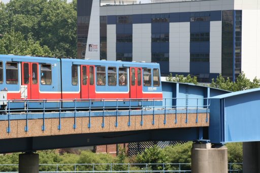 Docklands Light Railway unit 59 at North Quay junction