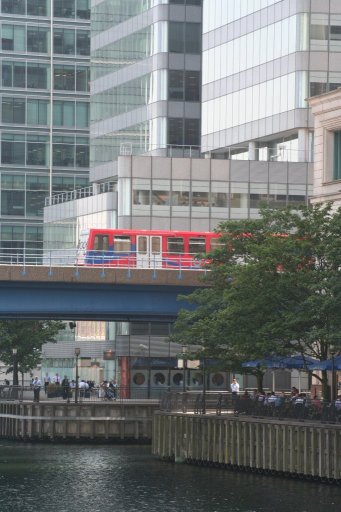 Docklands Light Railway Isle Of Dogs at West India Dock (Import)