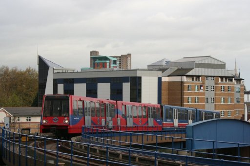Docklands Light Railway unit 89 at North Quay Junction