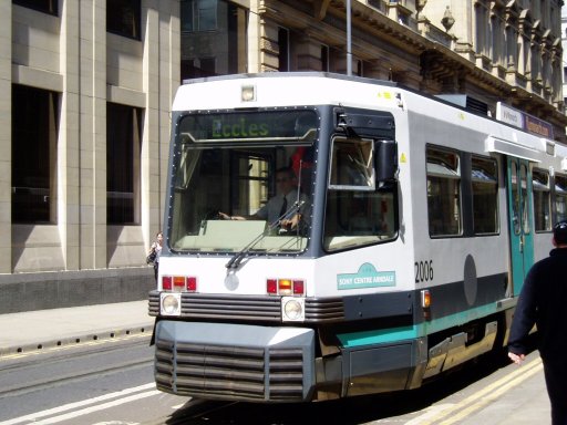 Metrolink tram 2006 at near St. Peter's Square