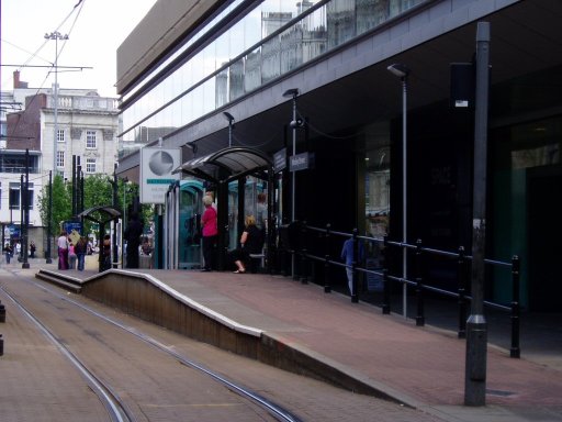 Metrolink stop at Mosley Street