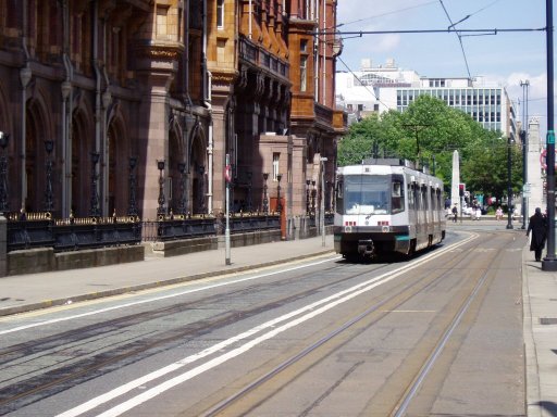 Metrolink City route at Lower Mosley Street