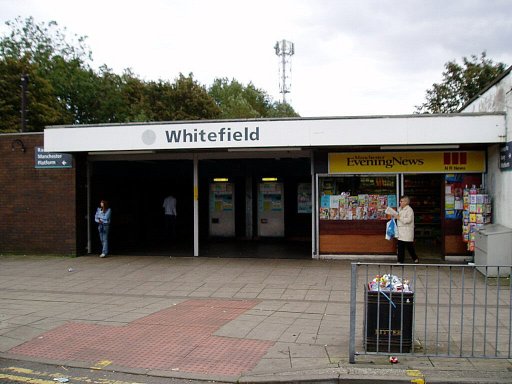 Metrolink stop at Whitefield
