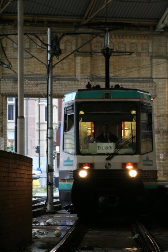 Metrolink tram 1014 at Victoria stop