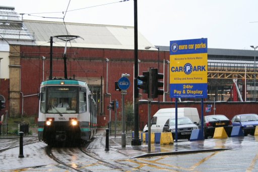 Metrolink tram City route at Corporation Street