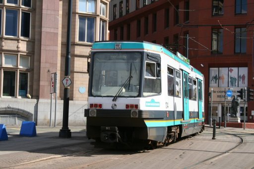 Metrolink tram 1014 at Corporation Street