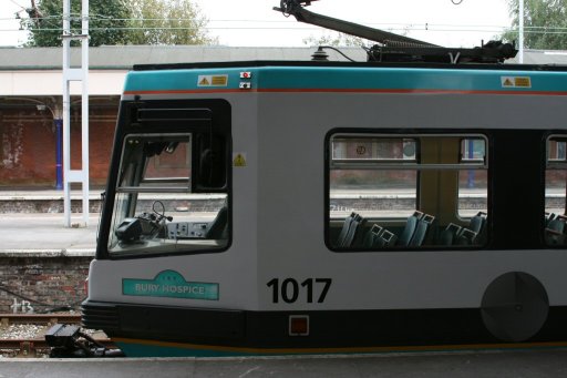 Metrolink tram 1017 at Altrincham stop