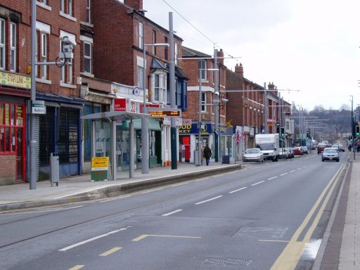 Nottingham Express Transit tram stop at Radford Road