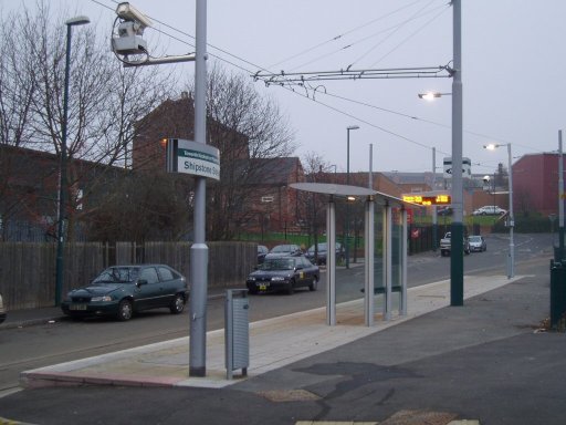 Nottingham Express Transit tram stop at Shipstone Street