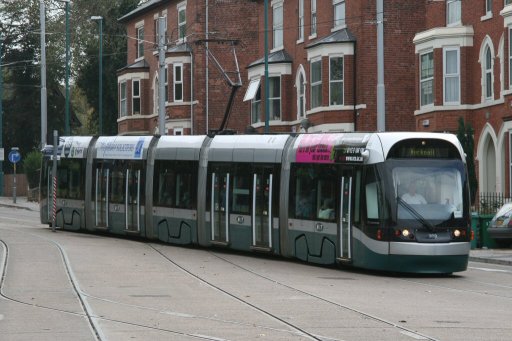 Nottingham Express Transit tram 202 at The Forest stop