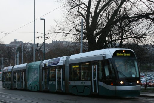 Nottingham Express Transit tram 215 at The Forest