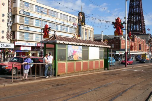 Blackpool Tramway tram stop at North Pier