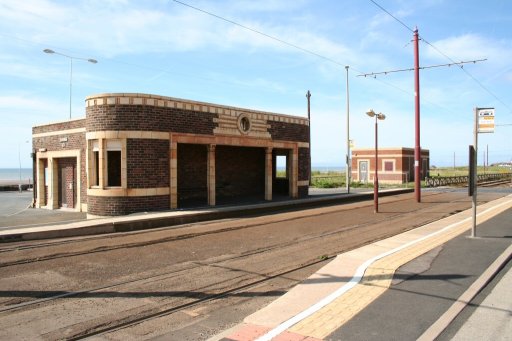 Blackpool Tramway tram stop at Little Bispham