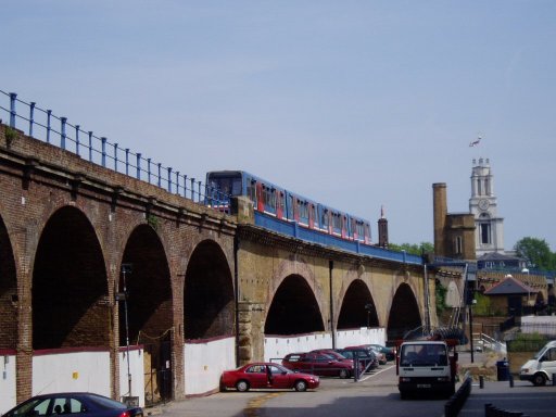 Docklands Light Railway Bank route at Limehouse