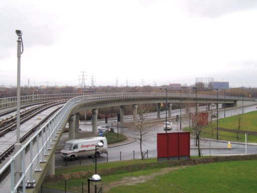 Docklands Light Railway Beckton route at Royal Albert