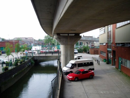 Docklands Light Railway Lewisham route at Deptford Bridge