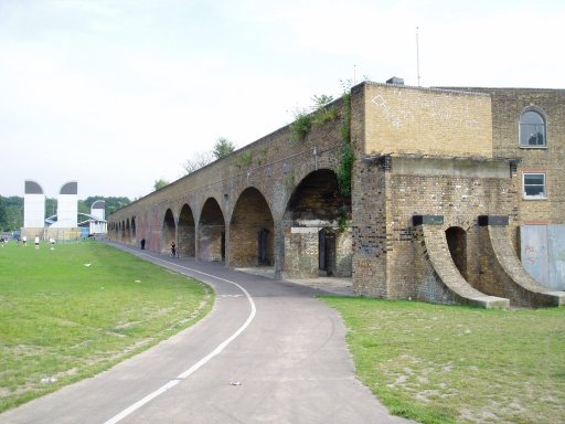 Docklands Light Railway Lewisham route at near Mudchute