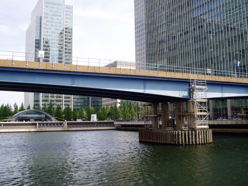Docklands Light Railway Lewisham route at West India Docks