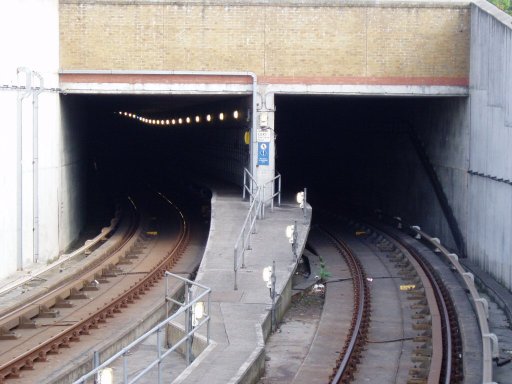 Docklands Light Railway Lewisham route at Mudchute