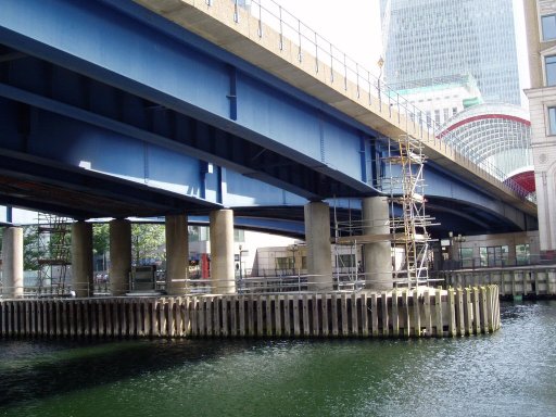 Docklands Light Railway Lewisham route at West India Quay