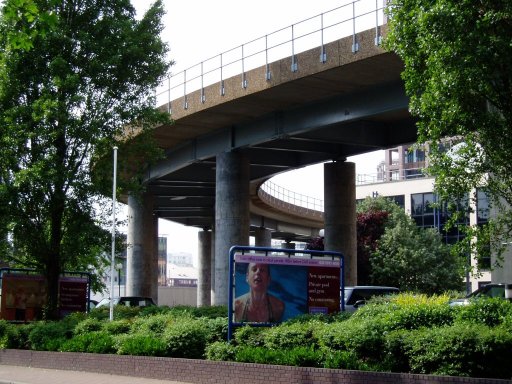 Docklands Light Railway Lewisham route at Marsh Wall