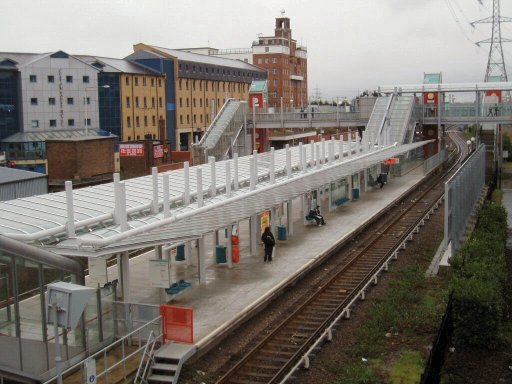 Docklands Light Railway station at Custom House for ExCeL