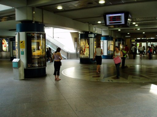 Docklands Light Railway station at Canary Wharf