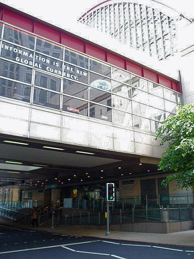 Docklands Light Railway station at Canary Wharf