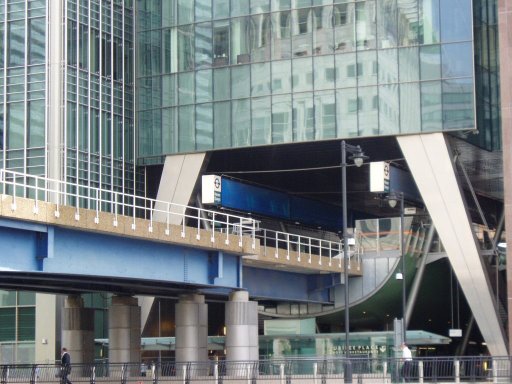 Docklands Light Railway station at Heron Quays