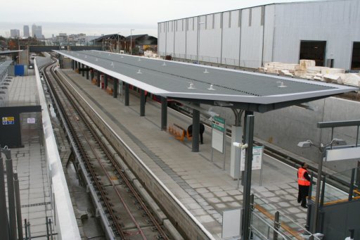 Docklands Light Railway station at King George V