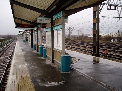 Docklands Light Railway station at Pudding Mill Lane